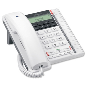 BT Converse 2300 Telephone Caller Display 10 Redial 100-entry Directory White Ref 040209