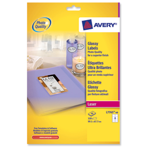 Avery Addressing Labels Colour Laser 8 per Sheet 99.1x67.7mm Ref L7765-40 [320 Labels]
