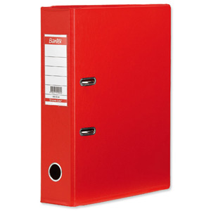 Elba Lever Arch File PVC 70mm Spine A4 Red Ref 100080903 [Pack 10]