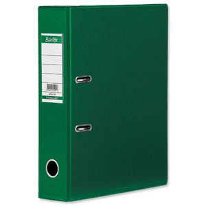 Elba Lever Arch File PVC 70mm Spine A4 Green Ref 100080899 [Pack 10]