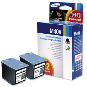 Samsung Inkjet Cartridge Page Life 1500pp Black Ref INK-M40V/ELS [Pack 2]