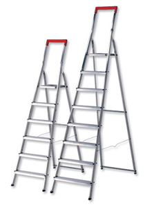 RelX Folding A-Frame Ladder Aluminium 6-Step Height 4ft 4inches Ref 60260