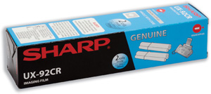 Sharp Fax Ribbons Page Life Total 180pp Thermal Black [for UXP400 series] Ref UX92CR [Pack 2]