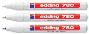 Edding 780 Paint Marker Xylene and Toluene-free 0.8mm Line White Ref [Pack 10]