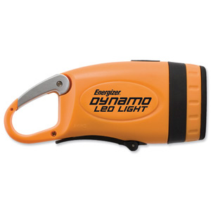Energizer Dynamo Light 3 Ultra Bright LEDs Carabiner Clip Charging Crank Ref 632633
