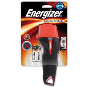 Energizer Impact LED Torch Weatherproof 16hr 28 Lumens 2AA Ref 632629