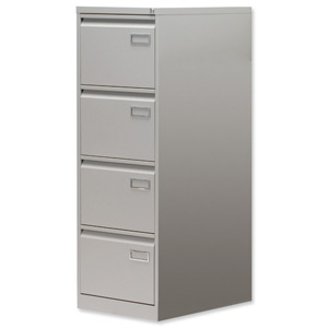 Sonix Superior Filing Cabinet 4-Drawer 40kg Capacity W470xD622xH1321mm Grey Ref PSF2 073