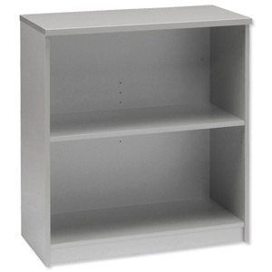 Tercel Eyas Low Bookcase with Adjustable Shelf W800xD400xH890mm Silver
