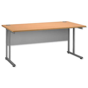 Tercel Eyas Cantilever Desk Rectangular W1600xD800xH720mm Beech