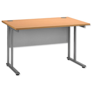 Tercel Eyas Cantilever Desk Rectangular W1200xD800xH720mm Beech
