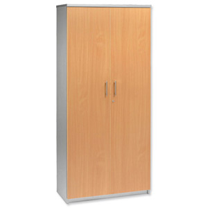Tercel Eyas Tall Cupboard with Lockable Doors W800xD400xH1830mm Beech