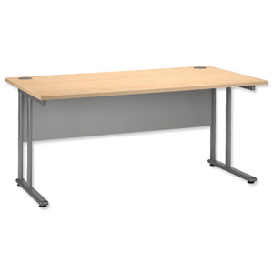 Tercel Eyas Cantilever Desk Rectangular W1600xD800xH720mm Maple