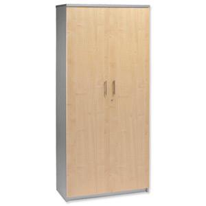 Tercel Eyas Tall Cupboard with Lockable Doors W800xD400xH1830mm Maple