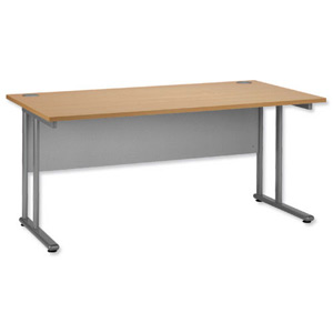 Tercel Eyas Cantilever Desk Rectangular W1600xD800xH720mm Oak
