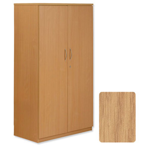 Sonix Tall Cupboard Lockable W1000xD400xH1830mm Oak