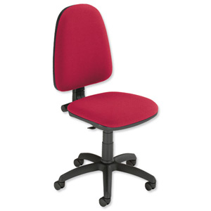 Trexus Office Operator Chair Permanent Contact High Back H500mm W460xD430xH460-580mm Burgundy