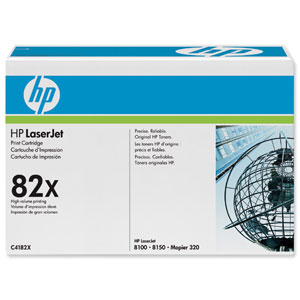 Hewlett Packard [HP] No. 82X Laser Toner Cartridge Page Life 20000pp Black Ref C4182X Ident: 815L