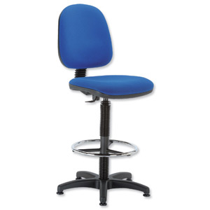 Trexus Office Operator Chair High Rise Medium Back H300mm W460xD430xH680-820mm Blue