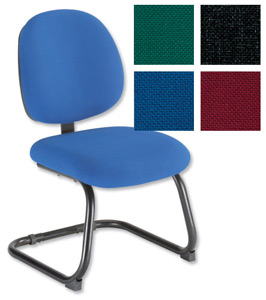 Trexus Intro Visitors Chair Cantilever Medium Back H410mm W490xD450xH460mm Royal