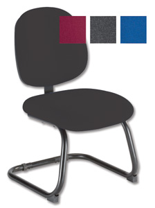 Trexus Intro Visitors Chair Cantilever Medium Back H410mm W490xD450xH460mm Charcoal