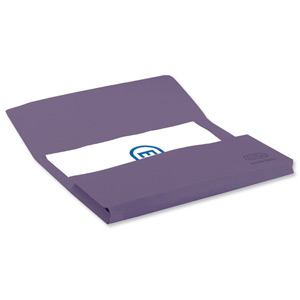 Elba Bright Manilla Document Wallet 285gsm Capacity 32mm Foolscap Purple Ref 100090139 [Pack 25]