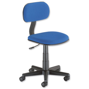 Trexus Intro Typist Chair Back H220mm Seat W410xD390xH405-520mm Royal Ref 10001-03