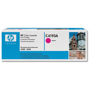 Hewlett Packard [HP] Laser Toner Cartridge Page Life 6000 Magenta [for LaserJet 4500 Series] Ref C4193A