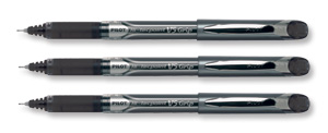 Pilot V5 Rollerball Pen Rubber Grip Needle Point 0.5mm Tip 0.3mm Line Black Ref BXGPNV501 [Pack 12]