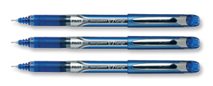 Pilot V7 Rollerball Pen Rubber Grip Needle Point 0.7mm Tip 0.5mm Line Blue Ref BXGPNV703 [Pack 12]