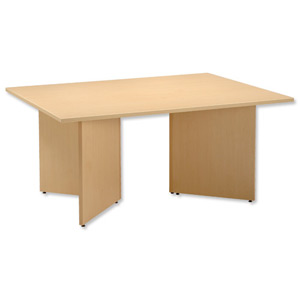 Influx Boardroom Table W1600xD1200xH730mm Maple