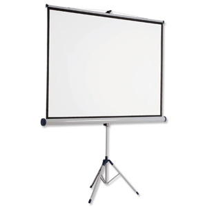Nobo Tripod Projection Screen for DLP LCD 4:3 Format Black-bordered W1500xH1138mm Ref 1902395