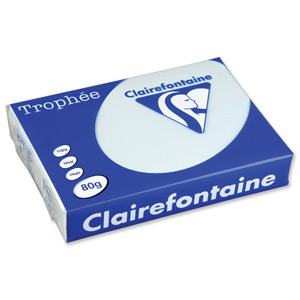 Clairefontaine Trophee Colours Paper 80gsm Ream-wrapped A4 Blue Ref 1971 [500 Sheets]