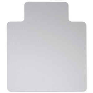 5 Star Chair Mat Carpet Protection PVC W1150xD1340mm Clear/Transparent