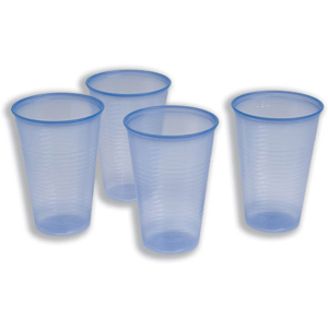 Water Cups Plastic Non Vending for Cold Drinks 7oz 200ml Blue [Pack 1000]