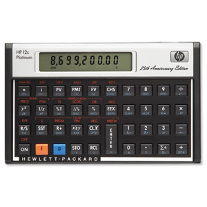 Hewlett Packard [HP] Calculator Financial Platinum RPN Algebraic Programmable Ref HP12C PLATINUM