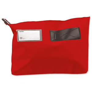 Versapak Mailing Pouch Gusseted Bulk Volume Sealable with Window PVC 510x406x75mm Red Ref CG6 RDS