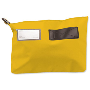 Versapak Mailing Pouch Gusseted Bulk Volume Sealable with Window PVC 510x406x75mm Yellow Ref CG6 YWS