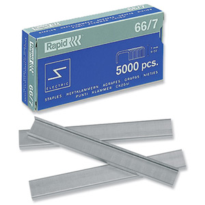 Rapid 66/7 Strong Staples 7mm Shank Length [for 90EC 105E 106E] Ref 24867900 [Box 5000]