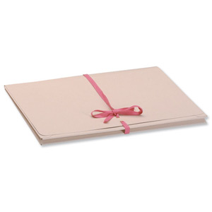 Guildhall Legal Wallets Merstham Manilla Pink Ribbon 315gsm 25mm Gusset Foolscap Ref 225Z [Pack 25]