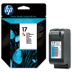 Hewlett Packard [HP] No. 17 Inkjet Cartridge Page Life 480pp 15ml Colour Ref C6625A