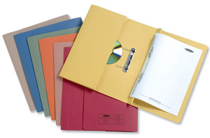 Concord Probate Transfer Pocket Files 450gsm Capacity 60mm Foolscap Buff Ref 27702 [Pack 25]