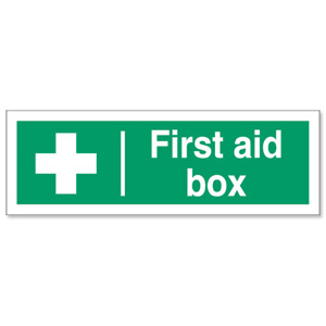 Stewart Superior First-Aid Box Self Adhesive Sign Ref SP058PVC