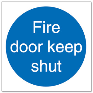Stewart Superior Fire Door Keep Shut Sav Self Adhesive Sign Ref M014SAV [Pack 5]