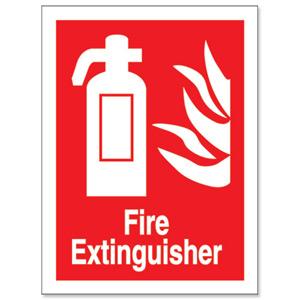 Stewart Superior Fire Extinguisher Self Adhesive Sign Ref FF071PVC