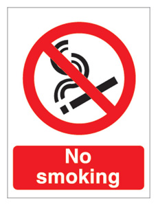 Stewart Superior No Smoking Self Adhesive Sign Ref P089PVC