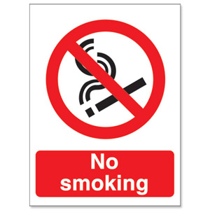 Stewart Superior No Smoking Self Adhesive Sign Ref P089SAV