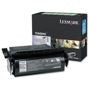 Lexmark Laser Toner Cartridge Return Program Page Life 25000pp Black [for Optra T] Ref 12A5845