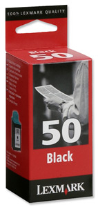 Lexmark No. 50 Inkjet Cartridge Page Life 410pp Black Ref 17G0050 Ident: 823E