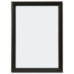 Picture or Certificate Frame Portrait or Landscape with Styrene Front A4 Black