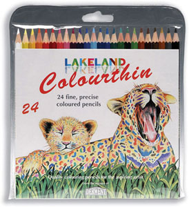 Lakeland Colourthin Colouring Pencils Hexagonal Barrel Hard-wearing Assorted Ref 0700269 [Pack 24]
